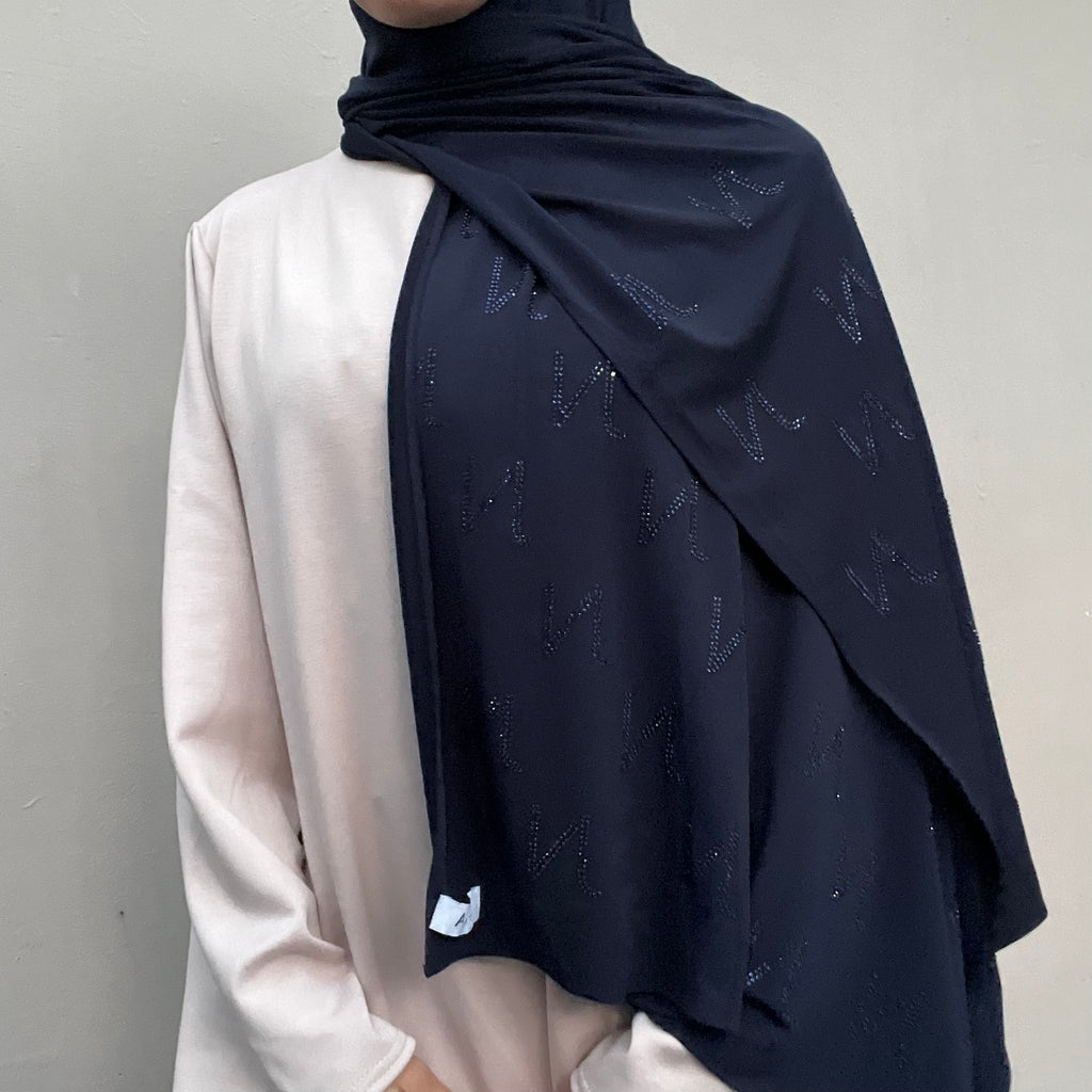 Strass JN bleu marine