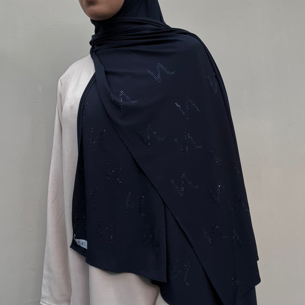 Strass JN bleu marine