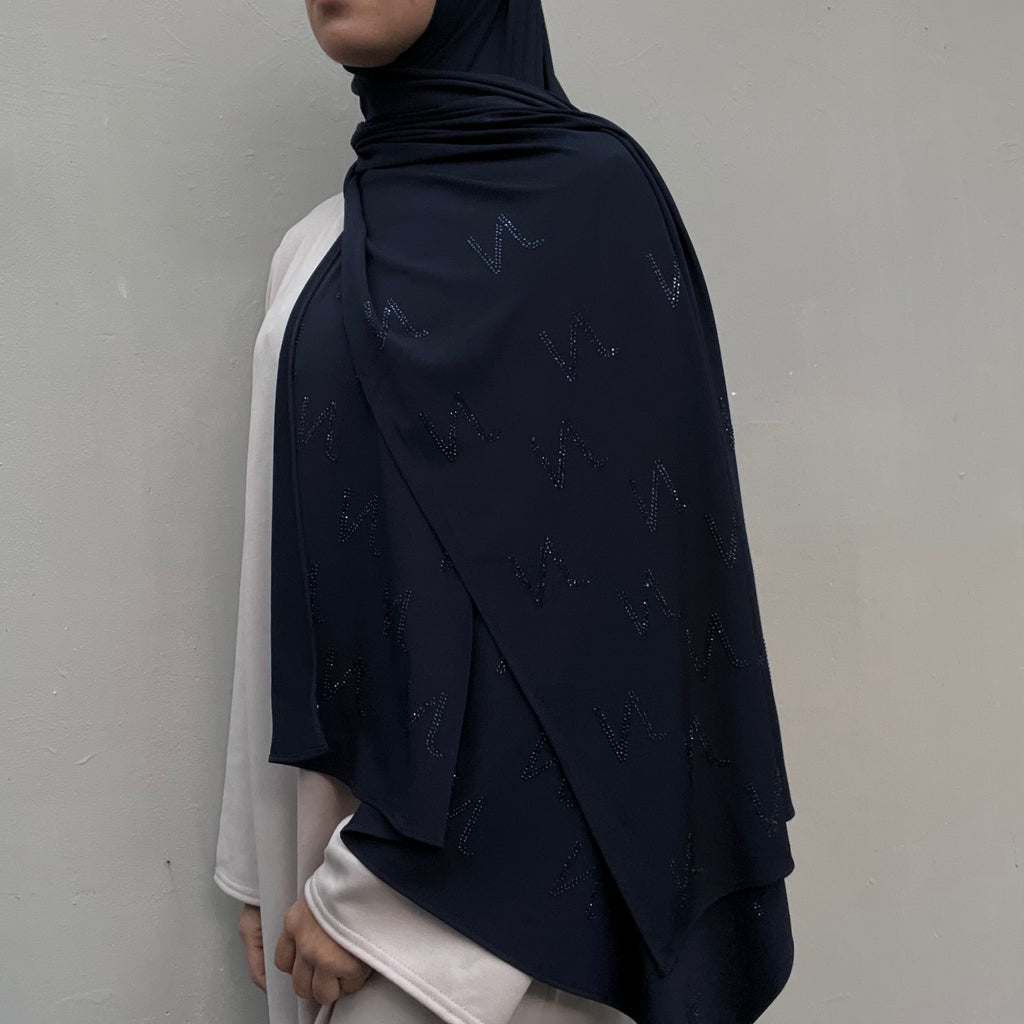 Strass JN bleu marine