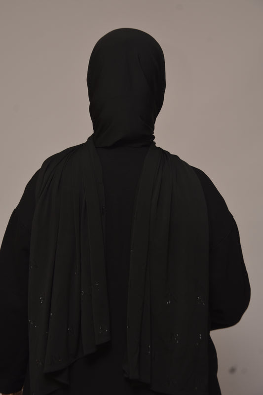 Hijab Strass Noir JN