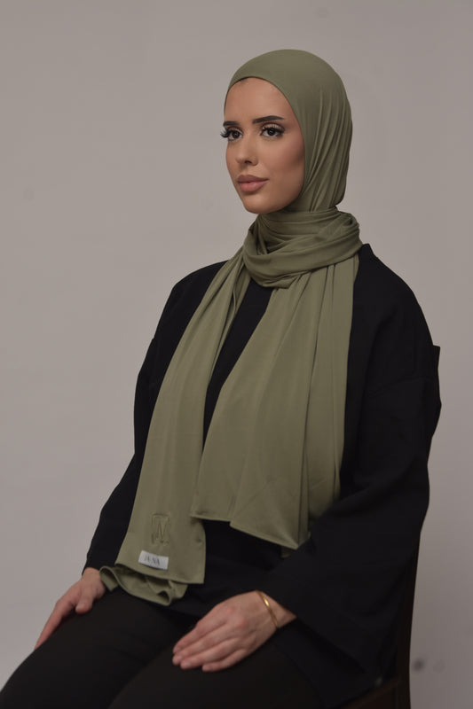 Hijab Jersey Premium Vert Claire