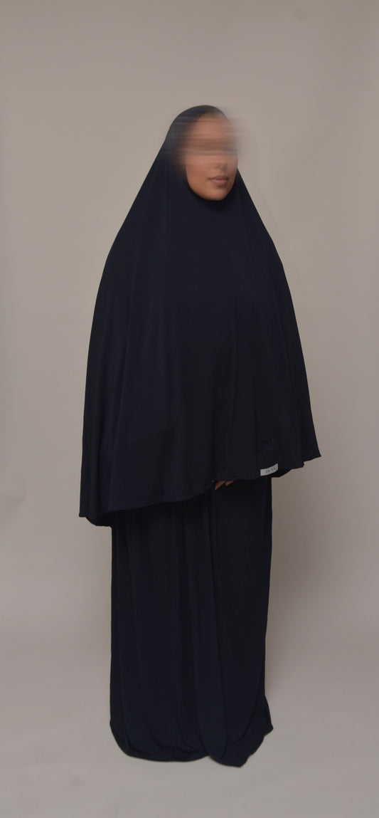 SET KHIMAR + JUPE Bleu Marine